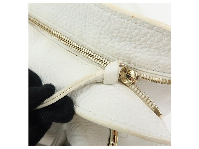 Céline Borsa a tracolla Celine Bittersweet in pelle, borsa a mano, borsa hobo, White - vista 19