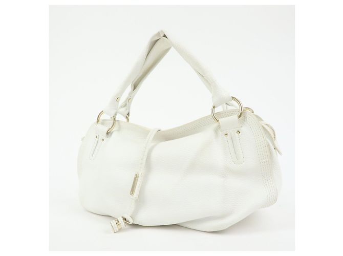 Céline Borsa a tracolla Celine Bittersweet in pelle, borsa a mano, borsa hobo, White - vista 3