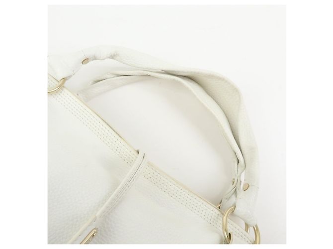 Céline Borsa a tracolla Celine Bittersweet in pelle, borsa a mano, borsa hobo, White - vista 6