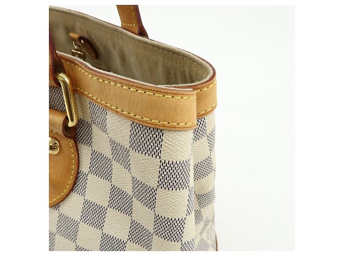 Borsa Louis Vuitton Damier Azur Hampstead PM Ivory N51207 - vista 13