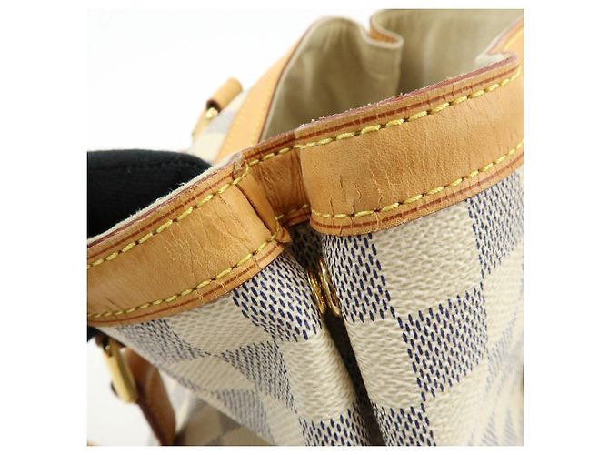 Borsa Louis Vuitton Damier Azur Hampstead PM Ivory N51207 - vista 18