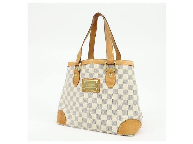 Borsa Louis Vuitton Damier Azur Hampstead PM Ivory N51207 - vista 3