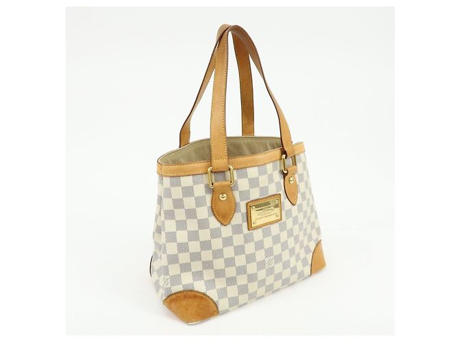 Borsa Louis Vuitton Damier Azur Hampstead PM Ivory N51207 - vista 4