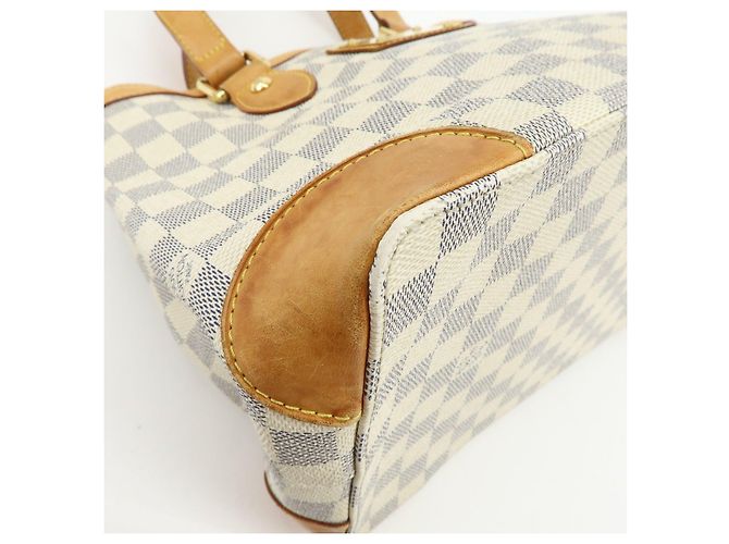Borsa Louis Vuitton Damier Azur Hampstead PM Ivory N51207 - vista 9