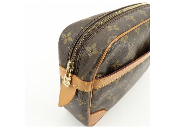 Louis Vuitton Monogram Compiegne 28 Pouch Clutch Bag Brown M51845 - vista 11