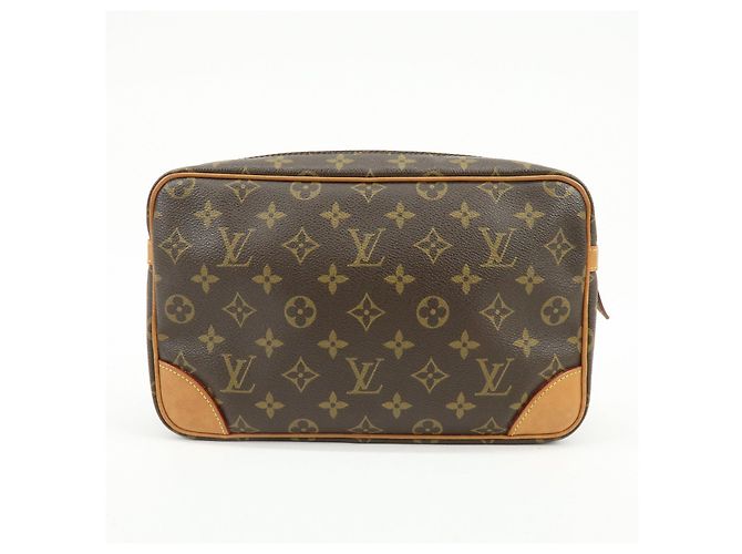 Louis Vuitton Monogram Compiegne 28 Pouch Clutch Bag Brown M51845 - vista 2