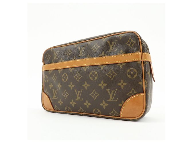 Louis Vuitton Monogram Compiegne 28 Pouch Clutch Bag Brown M51845 - vista 3