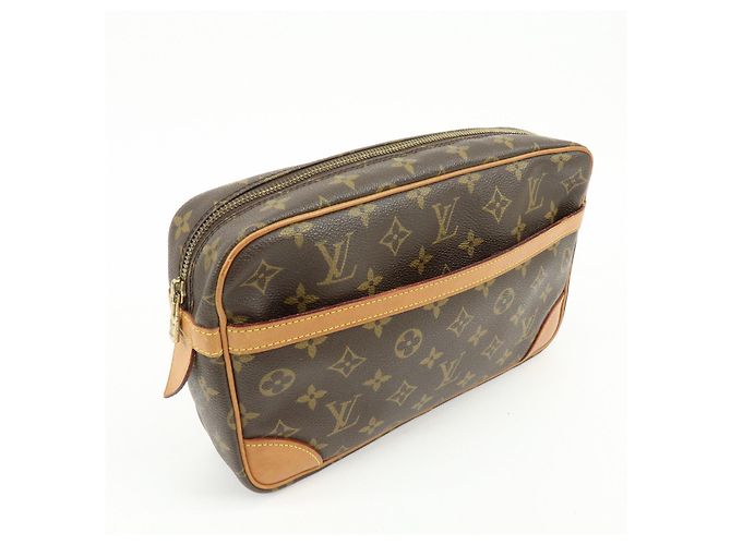 Louis Vuitton Monogram Compiegne 28 Pouch Clutch Bag Brown M51845 - vista 4