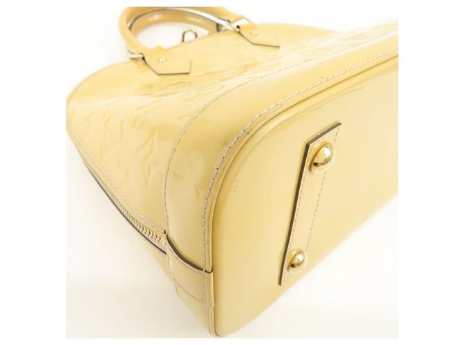 Borsa a mano Louis Vuitton Monogram Vernis Alma PM Rose Florentins M91614 - vista 11
