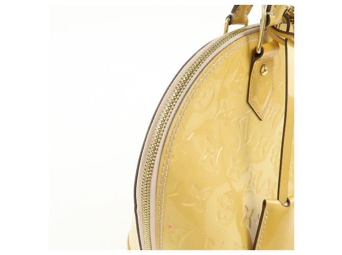 Borsa a mano Louis Vuitton Monogram Vernis Alma PM Rose Florentins M91614 - vista 13