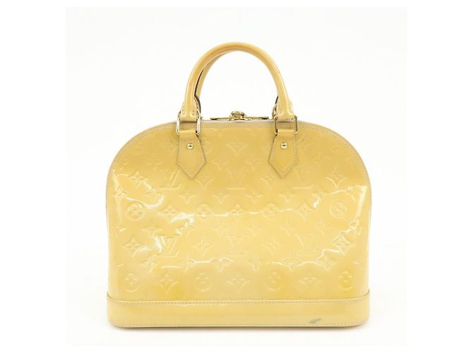 Borsa a mano Louis Vuitton Monogram Vernis Alma PM Rose Florentins M91614 - vista 2
