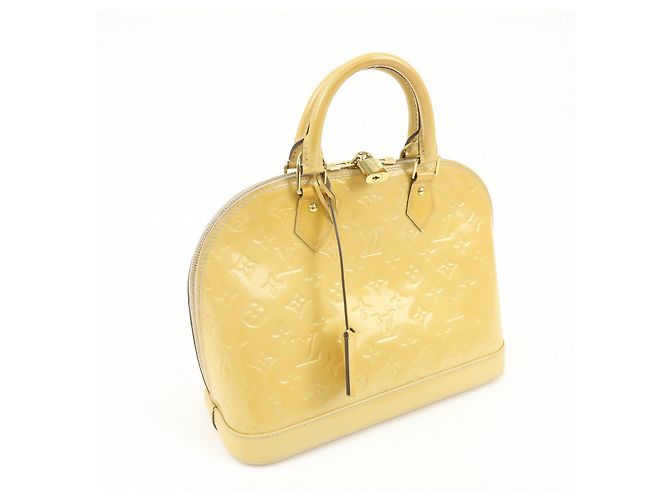 Borsa a mano Louis Vuitton Monogram Vernis Alma PM Rose Florentins M91614 - vista 4