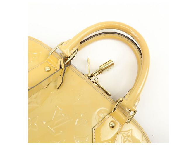 Borsa a mano Louis Vuitton Monogram Vernis Alma PM Rose Florentins M91614 - vista 6