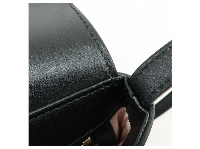 Borsa a spalla e tracolla GUCCI Double G Arli in pelle Nero 550129 - vista 15