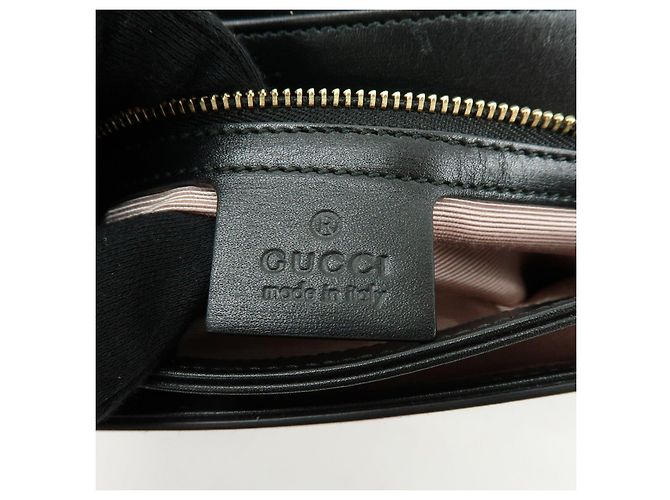 Borsa a spalla e tracolla GUCCI Double G Arli in pelle Nero 550129 - vista 18