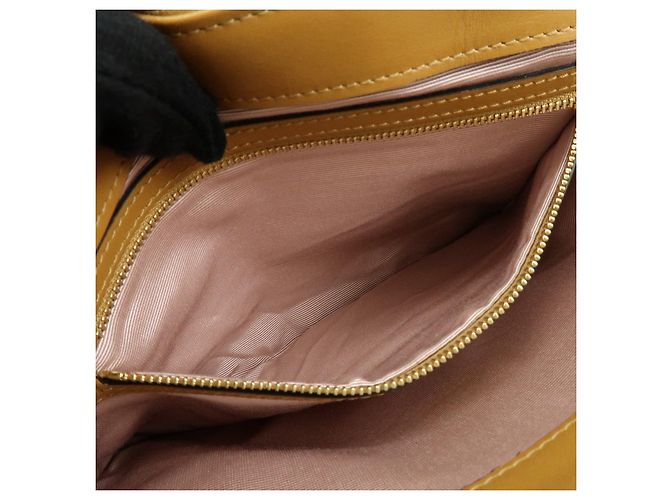 Borsa a tracolla GUCCI Arli Double G in pelle scamosciata Beige Brown - vista 21