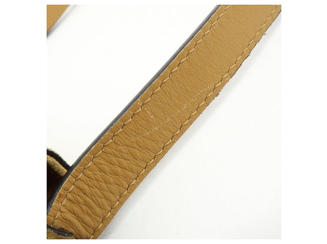Borsa a tracolla GUCCI Arli Double G in pelle scamosciata Beige Brown - vista 7