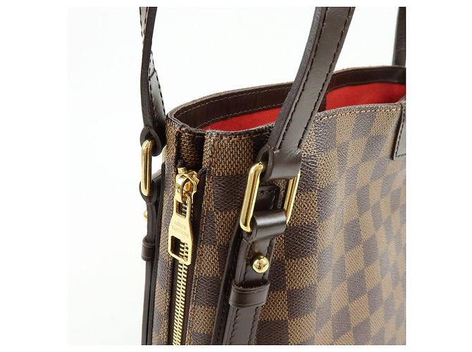 Borsa a tracolla Louis Vuitton Damier Cabas Rivington Canvas Brown N41108 - vista 14