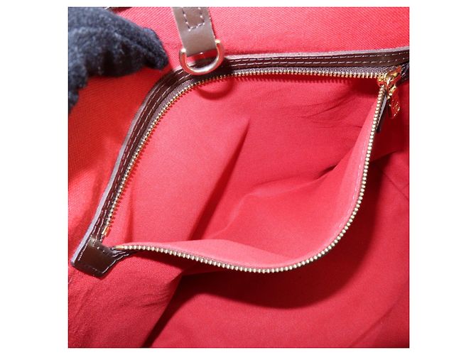 Borsa a tracolla Louis Vuitton Damier Cabas Rivington Canvas Brown N41108 - vista 18