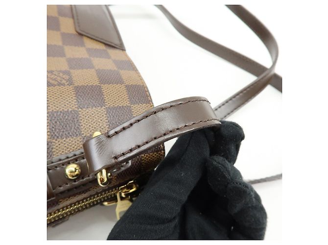 Borsa a tracolla Louis Vuitton Damier Cabas Rivington Canvas Brown N41108 - vista 7