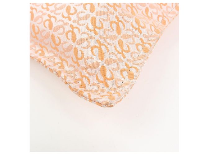 Borsa Tote e Borsa a Mano Loewe Repeat Anagram in Tela e Pelle Orange - vista 12