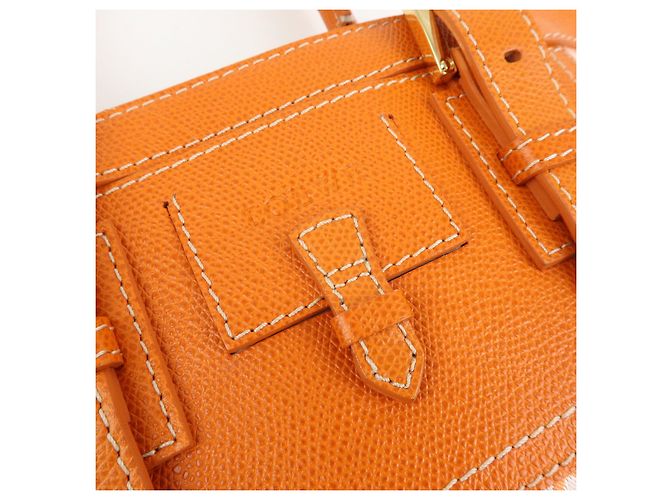Borsa Tote e Borsa a Mano Loewe Repeat Anagram in Tela e Pelle Orange - vista 17