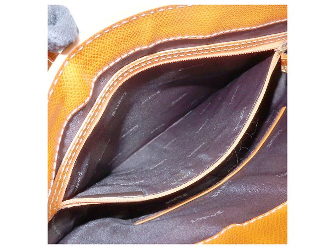 Borsa Tote e Borsa a Mano Loewe Repeat Anagram in Tela e Pelle Orange - vista 21