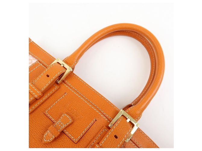 Borsa Tote e Borsa a Mano Loewe Repeat Anagram in Tela e Pelle Orange - vista 6