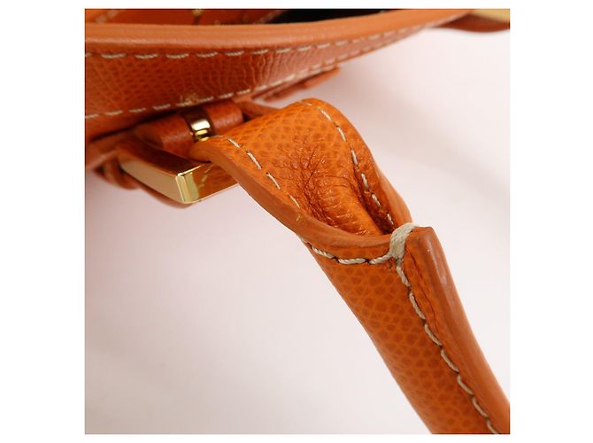 Borsa Tote e Borsa a Mano Loewe Repeat Anagram in Tela e Pelle Orange - vista 8