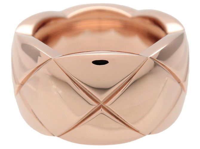 Anello CHANEL COCO Crush Large K18 750PG Rose Gold #51 US 5.5 EU51 J10818 - vista 2