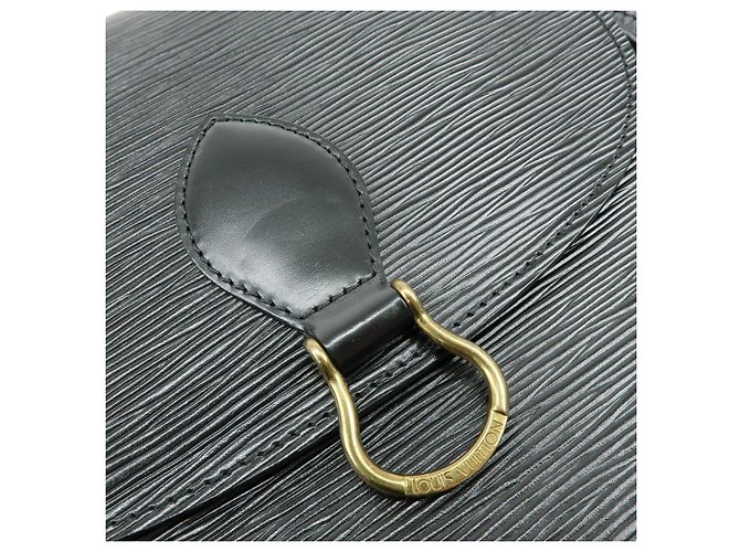 Saint-Cloud Borsa a tracolla Louis Vuitton Epi Saint Cloud Black Noir M52192 - vista 19