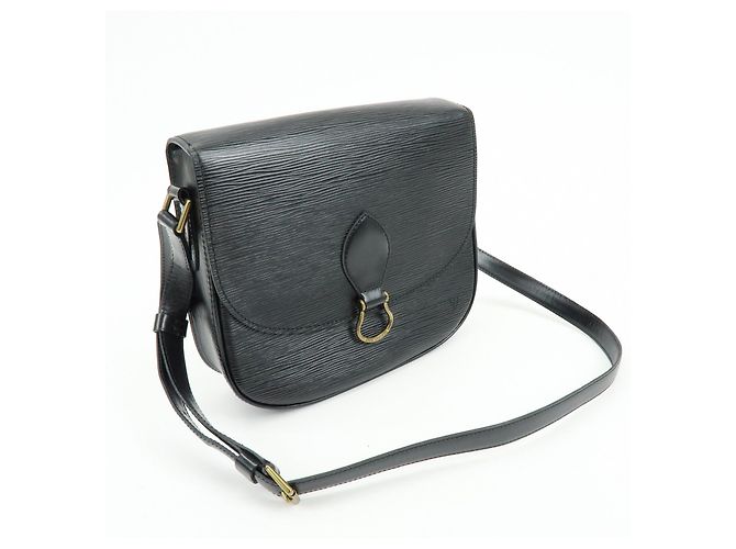 Saint-Cloud Borsa a tracolla Louis Vuitton Epi Saint Cloud Black Noir M52192 - vista 4