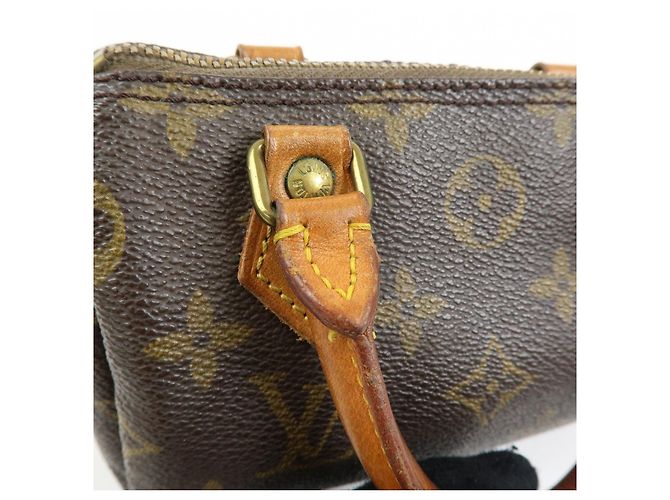 Louis Vuitton Monogram Canvas Mini Speedy Hand Bag & Strap M41534 - vista 11