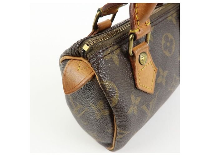 Louis Vuitton Monogram Canvas Mini Speedy Hand Bag & Strap M41534 - vista 16