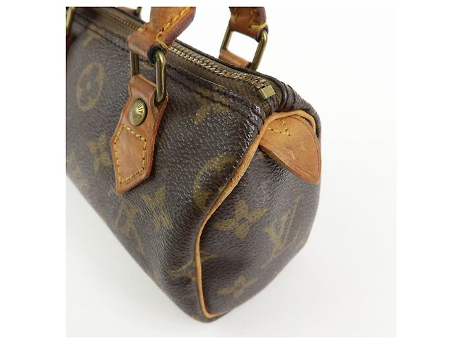 Louis Vuitton Monogram Canvas Mini Speedy Hand Bag & Strap M41534 - vista 18
