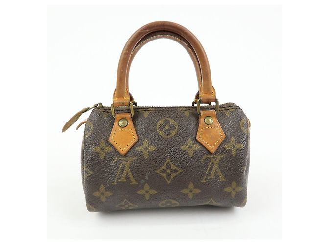 Louis Vuitton Monogram Canvas Mini Speedy Hand Bag & Strap M41534 - vista 2