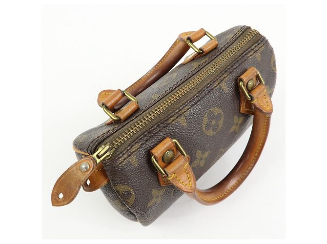 Louis Vuitton Monogram Canvas Mini Speedy Hand Bag & Strap M41534 - vista 20