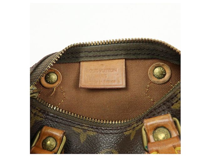Louis Vuitton Monogram Canvas Mini Speedy Hand Bag & Strap M41534 - vista 23