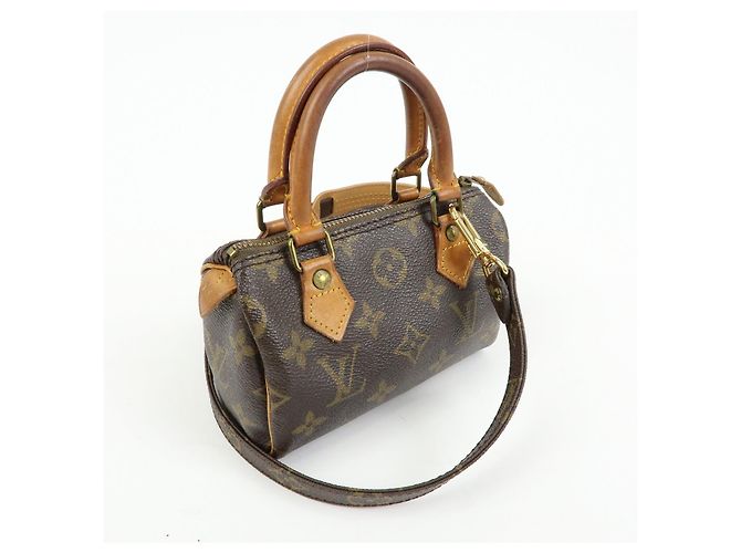 Louis Vuitton Monogram Canvas Mini Speedy Hand Bag & Strap M41534 - vista 4