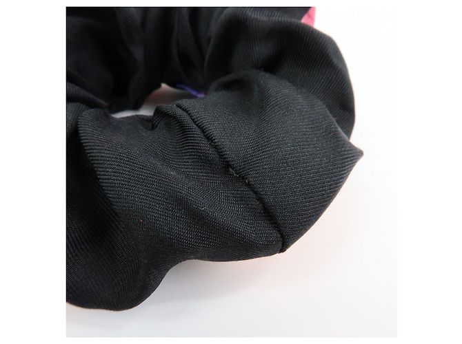 Accessorio per capelli elastico GUCCI Flora Double G 100% seta Nero - vista 12