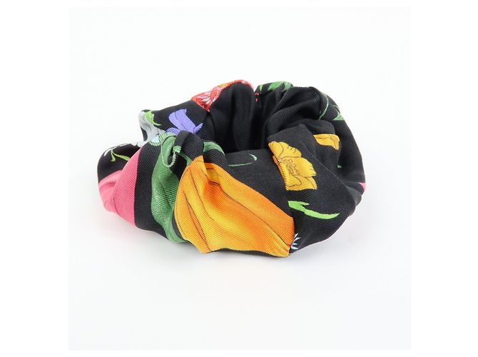 Accessorio per capelli elastico GUCCI Flora Double G 100% seta Nero - vista 2