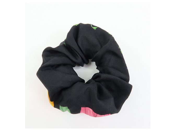 Accessorio per capelli elastico GUCCI Flora Double G 100% seta Nero - vista 5