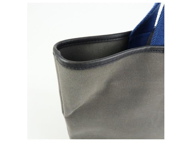 Borsa Tote LOEWE Logo Canvas in pelle, borsa a tracolla, borsa a mano Grigio Blu - vista 16