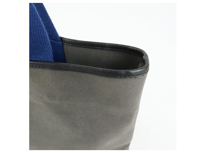 Borsa Tote LOEWE Logo Canvas in pelle, borsa a tracolla, borsa a mano Grigio Blu - vista 17