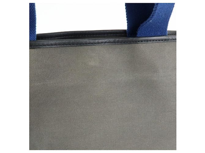 Borsa Tote LOEWE Logo Canvas in pelle, borsa a tracolla, borsa a mano Grigio Blu - vista 18