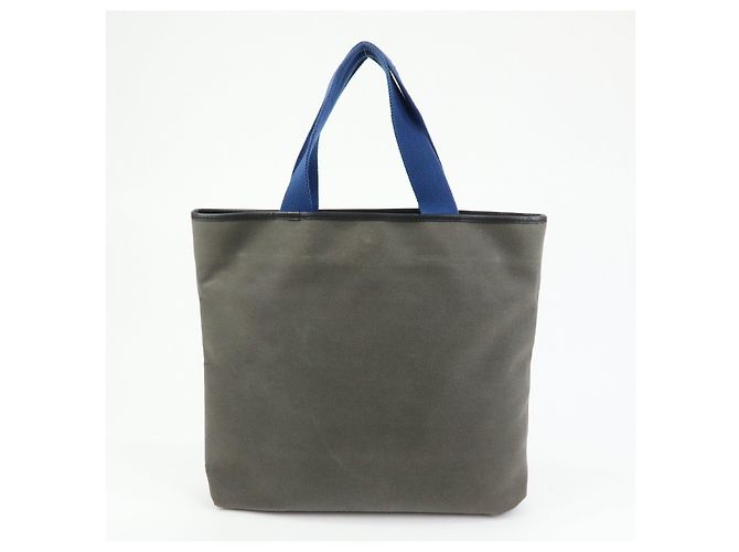 Borsa Tote LOEWE Logo Canvas in pelle, borsa a tracolla, borsa a mano Grigio Blu - vista 2