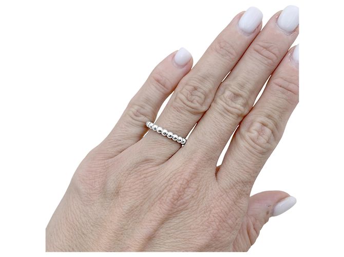 Van Cleef & Arpels Ring, "Perlée", mittleres Modell, Weißgold. - Ansicht 4