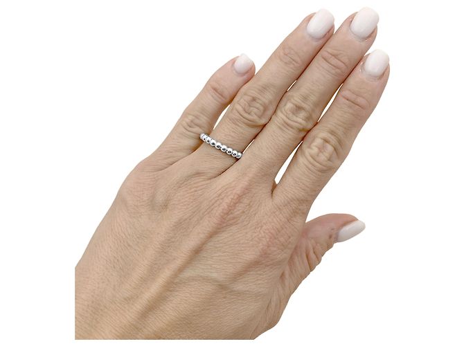 Van Cleef & Arpels Ring, "Perlée", mittleres Modell, Weißgold. - Ansicht 5