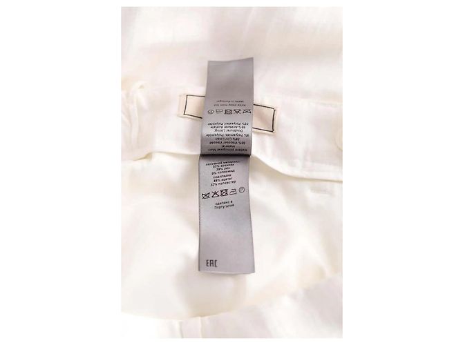 Zadig & Voltaire Pantalones de sastre Pistol de lino blanco - vista 6