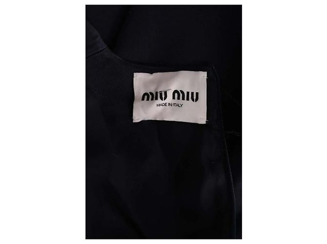 Vestido de algodón azul Miu Miu - vista 5
